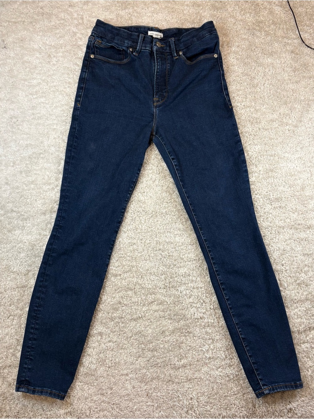 Good American Dark Indigo Skinny Jeans